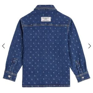 Balmain Kids Logo Denim Shirt
